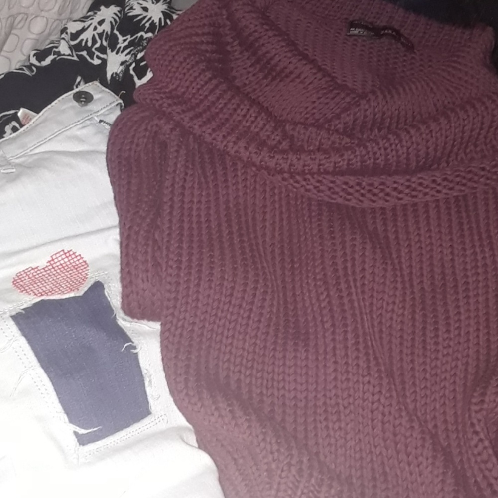 Zara cable knit sweater.